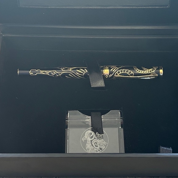 NIB Cross Sauvage 2015 Year Of The Goat Moonlit Black Lacquer Ballpoint Pen - Picture 10 of 12